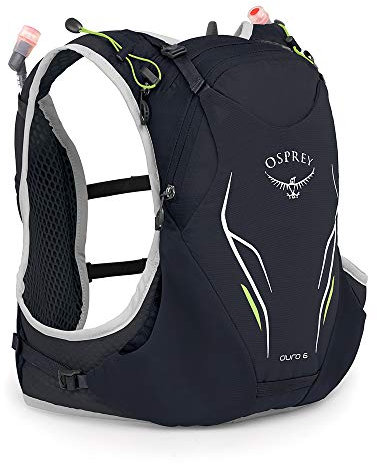 Osprey Duro 6 unisex Laufrucksack mit zwei Hydraulics™ 500-ml-Softflaschen - Alpine Blue (M/L)