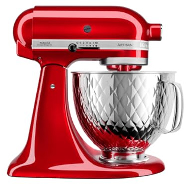 Kitchenaid Artisan 4, 8 L Standmixer 5KSM156 Guilted Schale Candy Apple-ECA