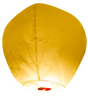 Lucilea Lanterna Volante Carta Bianca 50 x 80 cm - Lanterna Cinese Volante Bianca - Lanterna Carta ideale per Fatata e Matrimonio Esterno