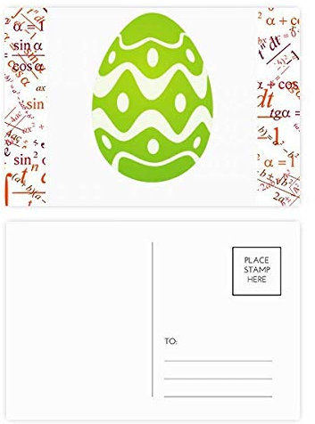 Ostern Festival Eier Design Kulturmuster Postkarten-Set Dankeskarte Postkarte Seite Postkarte 20 Stück