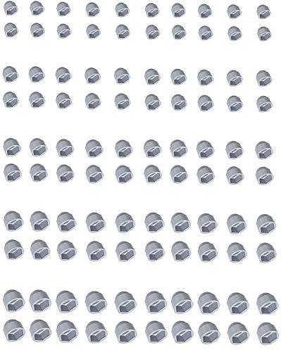20x SCHUTZKAPPEN M5 BIS M30 Grau HUTMUTTERN SECHSKANTSCHRAUBEN ABDECKKAPPEN FÜR SCHRAUBE KAPPE AUTO MÖBEL ABDECK MUTTERN (M6 / Hex 10mm)