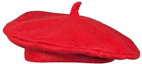 PAPSTAR WOOOOZY Hut Baskenmütze, rot