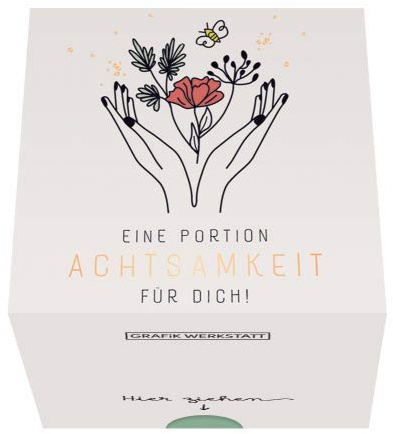 Grafik Werkstatt Message in a Box | Geschenkidee | 30 Kärtchen zum abreissen | Eine Portion Achtsamkeit