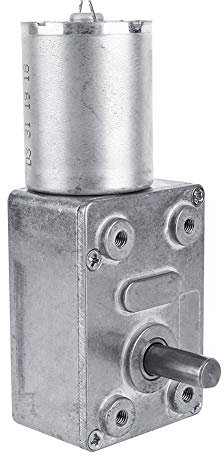 Turbo-Getriebemotor, 6U/min DC 12V Getriebemotor Reversible Hochdrehmoment Turbo Schnecke Getriebe Gleichstrommotor Elektromotor Turbo Getriebe Drehzahlminderungsmotor (6RPM)