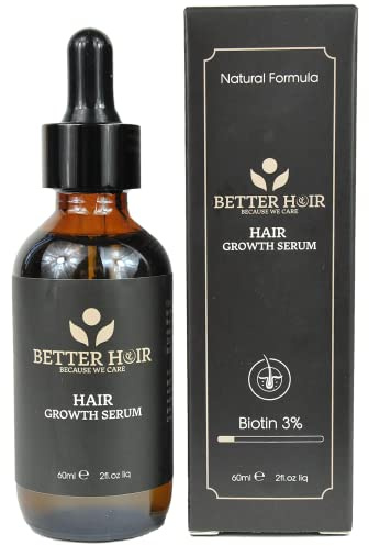 Better Hair & Beard Growth Serum | Biotin | Stimulate Hair Growth | Stop Hair Loss | Thicken & Strengthen Hair & Beard