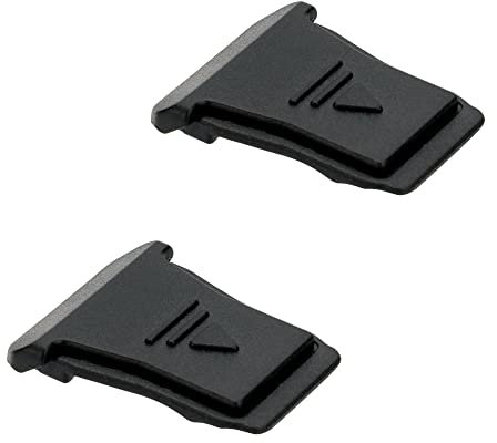 (2 Pack) JJC Hot Shoe Cover for Canon EOS R1 R3 R5II R5C R6II R6III R7 R8 R10 R50 R50V Keeps Built-in Flash Function Dust-Proof & Stain Protection Replaces Canon ER-SC2 (Black)