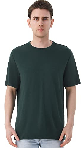 Merino Protect 100% Merino Shirt Herren Kurzarm Geruchsresistent Merinowolle Unterwäsche Leicht Wandern Reisen T-Shirt Weich Unterhemd