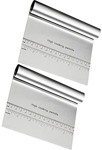 Espátula de cocina de acero inoxidable, espátula de masa, tarjetas de masa, pala de verduras, para pasteles y pizza, cortador de masa, cortador de masa, cuchara, espátula de cocina para pasta,