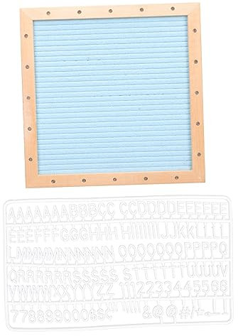 Ciieeo Nachrichtentafel Holz Buchstabenbrett Stehende Filztafel Mit Led Licht Kreatives Memoboard Für Haushalt Und Büro