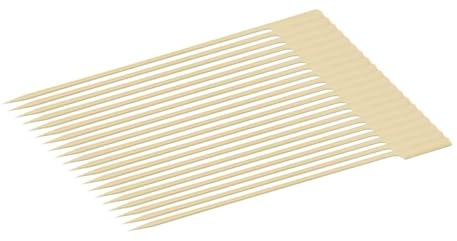 Fackelmann 9903050 - Set di 100 spiedini in legno, picco con spiedino, utensili da barbecue, picco in legno, 25 cm