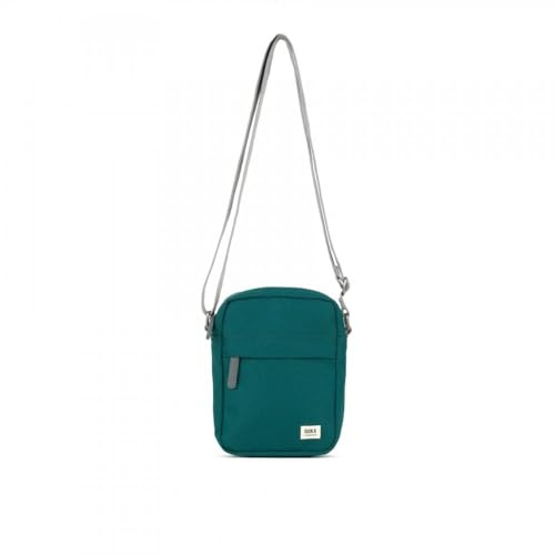 ROKA Bond Small Crossbody Bags for Women & Men - Mobile Phone Bag w/Multi Pockets & Adjustable Strap for Wallet, Cards & Keys - Teal
