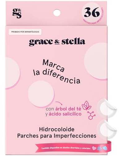 grace & stella Award Winning Pore Strip - Pimple Patches for Face - Hydrocolloid Acne Patches for Shrinking Zits, Breakouts - Spot Stickers - Dermatologist-Tested, Vegan (Invisible, 36 Count)