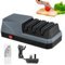 VoliVeeta Electric Knife Sharpener, 3 Stage Professional Knife Sharpening with Diamond Wheel & Ceramic Wheel, Any Sharp Knife Sharpeners for Kitchen Knives, Quick Razor-Sharp Results, Low Noise