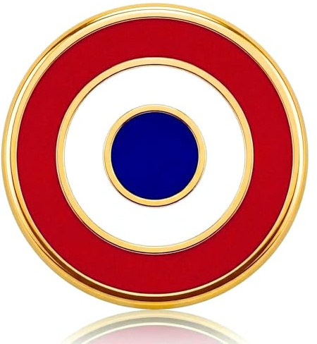 Pin's Cocarde Bleu Blanc Rouge | Pins Patriotique pour Fierté Nationale | Accessoire Mode Drapeau Français | Épinglette Solidarité Patriote France | Broche Costume Homme