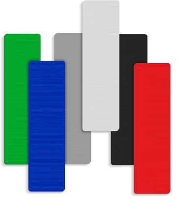 Evoges Lot de 1 000 cales plates en plastique durable pour vitrage - 28 mm x 100 mm (1 à 6 mm) - Pour bricolage, amélioration de la maison, installations de fenêtres et de cadres de portes