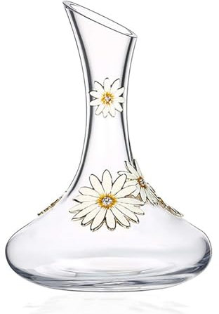 ZZTWER Decanter per Vino Rosso in Vetro da 1500 ml, caraffa per Vino in Cristallo soffiato Senza Piombo soffiato a Mano, Accessorio aeratore per Vino per Gli Amanti del Vino