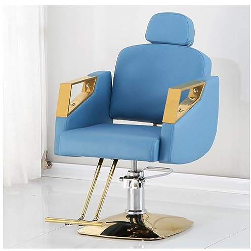 Friseurstuhl, Hydraulikpumpe, PU-Leder, quadratisches Chassis – professionelle Salonmöbel für Schönheitssalons und Friseurläden