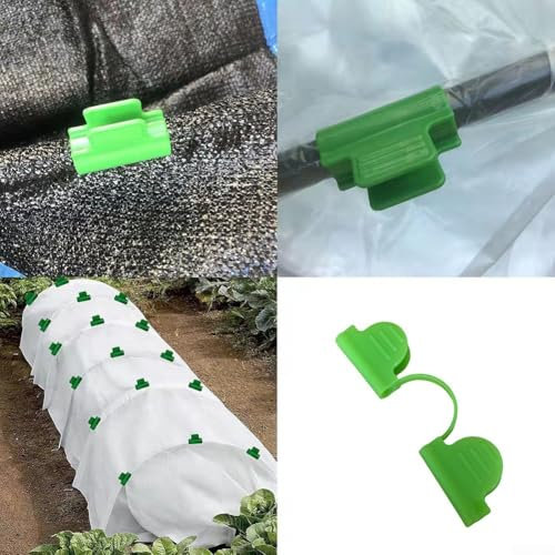 50 clip ad arco per serre, in plastica resistente (50 pezzi da 5 mm)