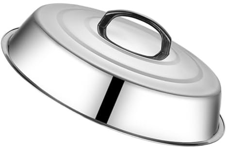 GALPADA Copertura per Alimenti in Acciaio Inossidabile Copertura Protettiva per Bistecche per Piatto per Barbecue e Conservazione della Freschezza