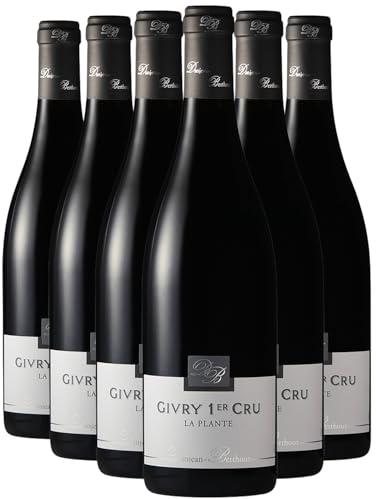 Givry 1er Cru La Plante tinto 2022 - Danjean Berthoux - DOP - Borgoña - Francia - Variedades de uva Pinot Noir - 6x75cl
