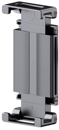 Kiuiom Soporte iPad Adaptador,Soporte Tablet para Trípode,Abrazadera Ajustable para iPad,Soporte para iPad para Teléfono,Doblar,Compatible con iPad, Tablet de 5 a 15 Pulgadas