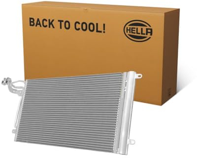 HELLA 8FC 366 220-951 Kondensator, Klimaanlage - Kühlrohre parallel - Aluminium - mit Dichtungen - mit Trockner