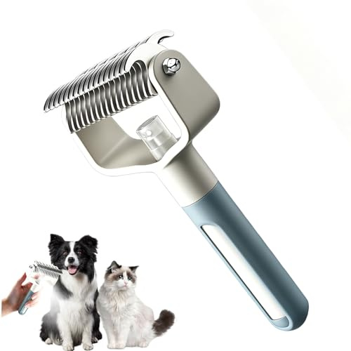 Hundebürste & Katzenbürste Langhaar mit Dampf,Unterwollbürste Hunde mit Massageffekt & Deckhaarschutz,Unterfellbürste Entfernt Unterwolle & Verfilzungen,Steamy Brush für Langhaar Kurzhaar Katzen Hunde