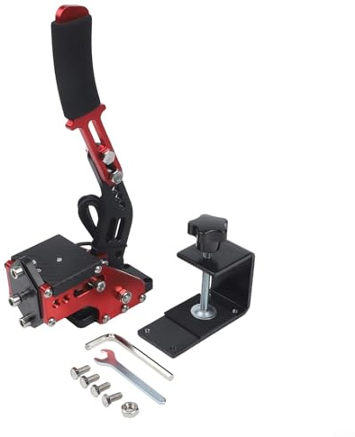 Frein à main USB pour simulateurs de course, capteur Hall, force de ressort réglable, alliage d'aluminium, pour Logitech G27 G29 G920 T300, PC pour Windows (noir)