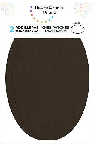 2 Knieschützer - Ellenbogenschoner aus Wildleder/Wildleder. Aufnäher zum Schutz Ihrer Kleidung und Reparatur von Hosen, Jacken, Pullover, Hemden. 16 x 10 cm 96. braun