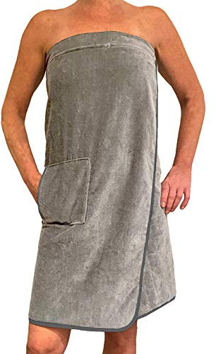 HOMELEVEL Saunakilt für Damen - Saunatuch Damen aus Baumwolle - Saunahandtuch mit Tasche - Sauna Kilt für Frauen - Handtuchkleid - Sauna Tuch Saunakleid Handtuch Frauen