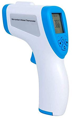 Monitor LCD a infrarossi senza contatto Termometro a infrarossi Termometro a infrarossi frontale Termometro laser Dispositivo di temperatura digitale preciso(La confezione include: 8pcs termometro)