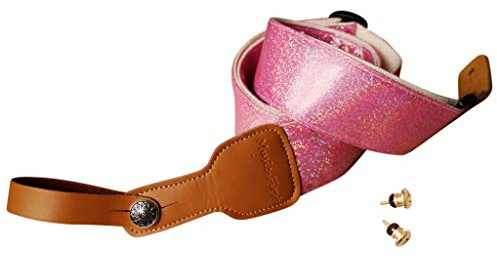 MUSIC FIRST Original Design Metallic Sparkle Delux Shining Guitar Strap, Ukulele Strap, Mandolin Strap, Stage Strap.