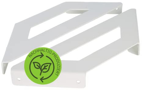 Gorillz Hower Regalträger I 2 Regalstützen 175x175mm in Weiß I Geeignet für Wandregale für zusätzlichen Stauraum I Nutzbar als Bücherregal I Aus hochwertigem Metall I Inklusive Montagematerial
