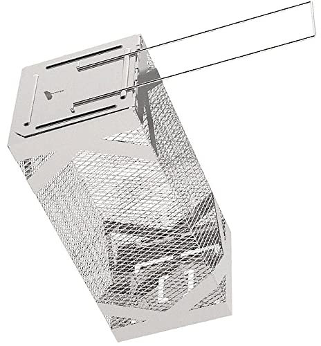 Trampas Para Ratones Sin Muerte Jaula Trampa De Ratón Reutilizable Trampa Ratones De Ratonera Jaula Para Interiores Y Exteriores Hogar, Ático, Cocina,Control De Roedores ( Size : Silver (25cm-11cm) )