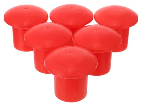 générique Casquettes De Sécurité Pour Barres D'Armature Capuchon Protection Barre Armature En Plastique 60 Pièces Haute Visibilité Pour Chantier Et Construction 2.36X2.36X4.33 in