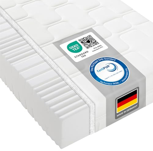 Kaltschaummatratze BeCo Grand Relax, 25 cm Komforthöhe, Made in Germany, Größe:80 x 200 cm, Härtegrad:H2 (0 kg - 100 kg) (80x200, H4)