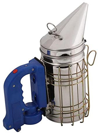TopHomer Bee Hive Smoker Elektrischer Bienenstock-Raucher aus Edelstahl Imkereiausrüstung mit Hitzeschild Imkereiausrüstung for Bienen Volk