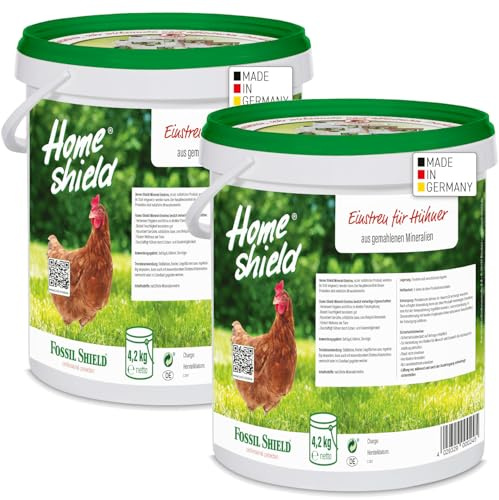 Home Shield Einstreu für Hühner 2 x 4,2 kg Eimer