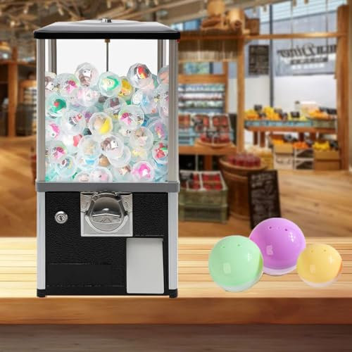Máquina Expendedora De Dulces De Escritorio, Dispensador Comercial De Máquina Expendedora De Dulces Con Monedas De 25 Centavos, Máquina Expendedora De Dulces De 20,87 Pulgadas De Altura,Black