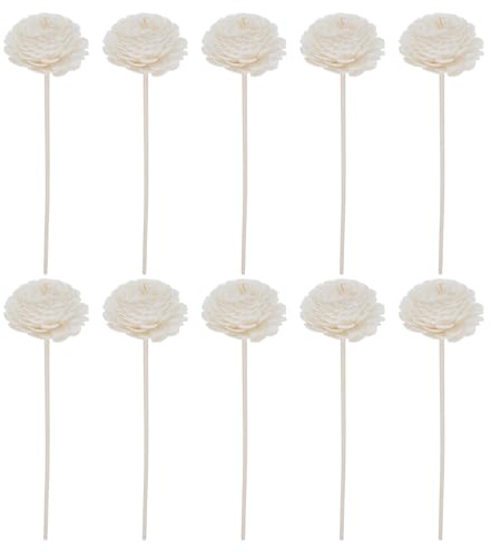 Ipetboom 10pezzi Bastoni Diffusori Di Fiori Per Aromi Decorazione Elegante Per Casa Hotel e Ufficio Sticks Rattan Con Design Unico Bastoni Profumati Per Atmosfera Naturale