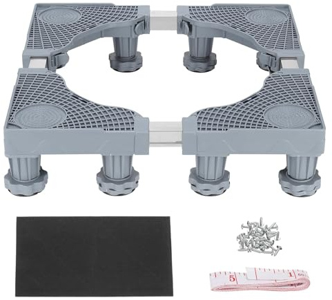PATIKIL Mini Kühlschrank Ständer Multifunktional Verstellbar Basis Tablett Vibrationsdämpfung für Kühlschrank Wäsche Waschmaschine Trockner Geschirrspüler AC 3.9 4.7 Höhe
