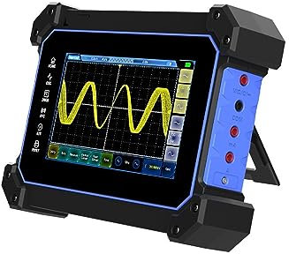 BOOZXCV Oscilloscopio, oscilloscopio Digitale Touch Screen 2CH/4CH 110/250 MHz USB Osciloscopio + Sorgente di Segnale + multimetro, generatore di Segnale (To1112d 1)