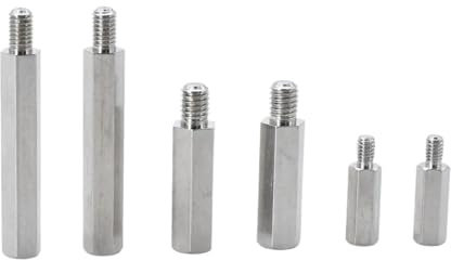 Generisch M2 M2,5 M3 M4 M5 M6 304 Edelstahl Abstandshalter Männlich Weiblich Hex Bord Abstand Schraube Spalte Säulen Abstandshalter Bolzen PCB Unterstützung(70mm (2Pcs),M4 (Head 6mm))
