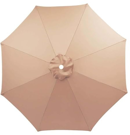 CCVVBFD Sonnenschirm Ersatzbezug Ø 350cm-200cm Polyester 8/6 Streben Sonnenschirm Ersatzbezug Uv Schutz Windfest Strand Terrasse Garten Marktschirm Ersatzdach,R-8 RIBS/350CM(11.5FT)