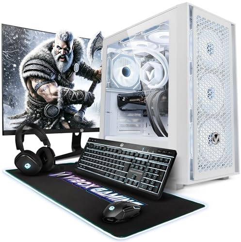 Vibox IX-525 Gaming PC Bundle • AMD Ryzen 7 9800X3D 8-Core • Nvidia RTX 5070 12GB • 32GB RAM • 1TB SSD • Windows 11 • 27 Monitor • WiFi