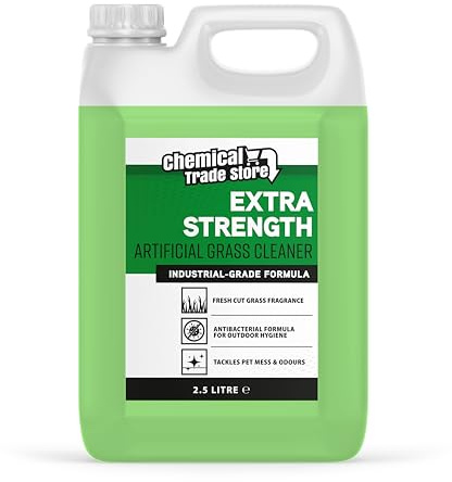 Chemical Trade Store - Artificial Grass Cleaner - Antibacterial Disinfectant with Fresh Cut Grass Fragrance - Cleans & Deodorises Fake Turf, Patios, Paths & Outdoor Areas - 2.5L