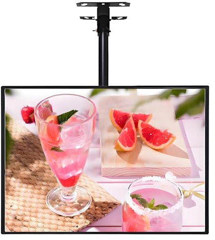 ZHPPED Pannello Luminoso a LED con Cornice a Scatto Sottile, Pannello Menu 3D, Schermo Menu retroilluminato a LED per ristoranti, Bar, cartelloni pubblicitari da Parete Horizontalscreen-50x80cm