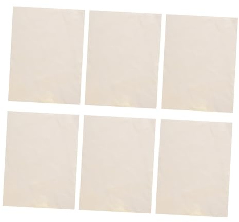 LIFKOME 6 Sheets Washable Soft Chamois Cloth for Pottery Rim Smoothing, Pre-Cut Beige Pottery Trimming Tool with High Water Absorption for Clay Craft Kit
