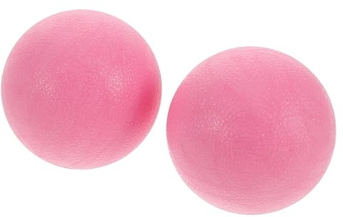 Massageball 2 Stück aus Tpe für Yoga und Training Rosa | Triggerpunktbälle, Tiefengewebsmassage, Myofasziale Entspannung, zur Muskelmassage bei Sport und Übung