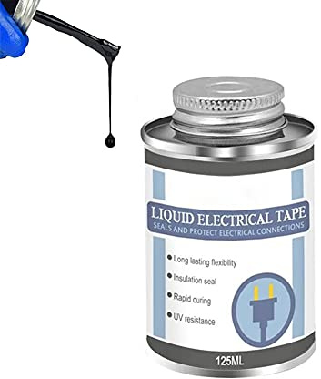 DORISE Ruban électrique isolant liquide125ML,étanche,à séchage rapide, ignifuge,ruban d'étanchéité liquide polyvalent pour la réparation de câbles de données/circuits imprimés,Liquid Tape Electrical